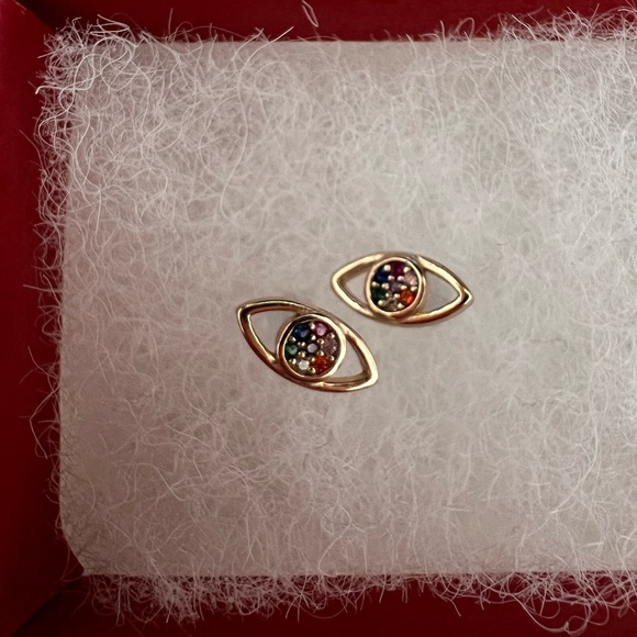 Evil Eye 🧿 stud earrings - Picture 1 of 2